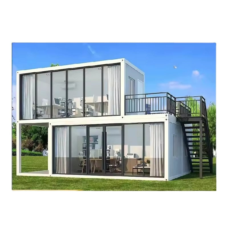 Eco-friendly Modern Container House – 20FT/40FT Custom Sizes | Steel, Wooden, Log Construction | 50mm/75mm/100mm Sandwich Panel Walls | Office, Villa, Hotel, Warehouse Use | Portable & Prefabricated