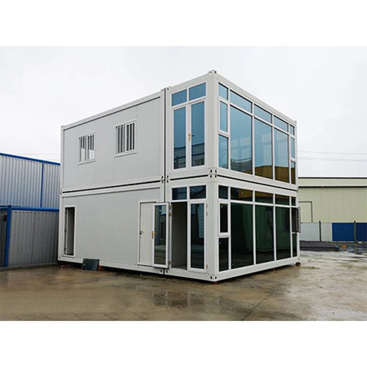 Flat Pack Detachable Container Office - Easy Assembly, Custom 20ft/40ft Sizes, Durable Sandwich Panels & Steel, Mediterranean Style, 5-Year Warranty